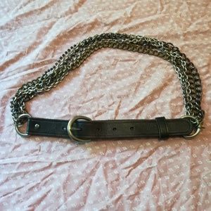*CLOSET CLEAR OUT SALE* Fossil Leather Chain belt